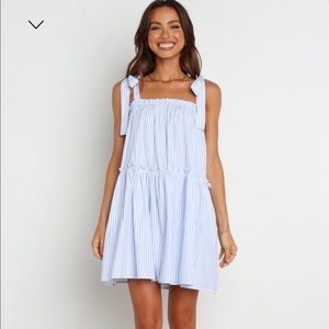 Petal & Pup Blue and White Striped (Selina) Dress